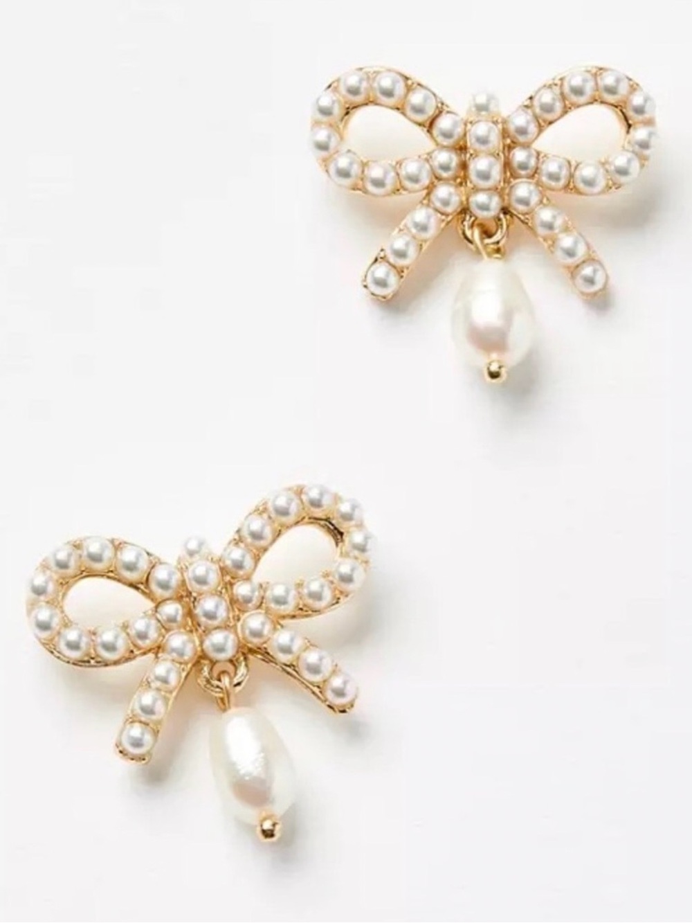 Loft | Bow-Shaped Dangle Stud Earrings